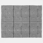 Optische Illusion Schwarz-Weiß-geometrische Decken (Vorderseite (Horizontal))