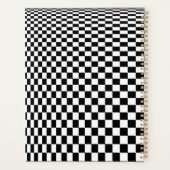 Optische Illusion Schwarz-Weiß-Prüfmuster Planer (Rückseite)
