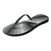 Optische Illusion Schwarze Flip Flops Badesandalen (Schrägansicht)
