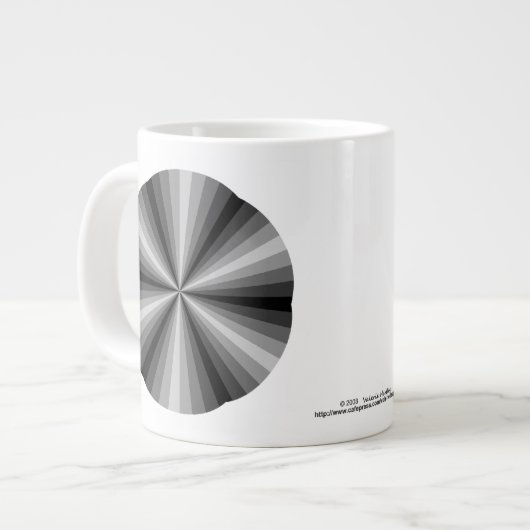 Optische Illusion Schwarze Spezialität Tasse (Vorderseite Links)