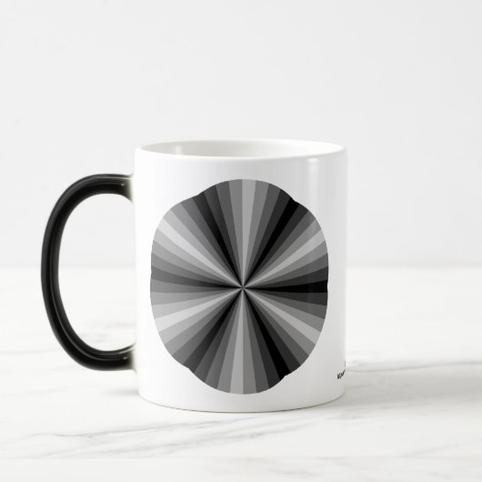 Optische Illusion Schwarze Tasse (Links)