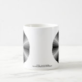 Optische Illusion Schwarze Tasse (Mittel)