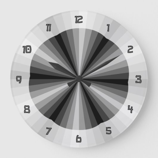 Optische Illusion schwarze Uhr (Vorderseite)