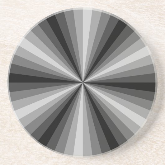 Optische Illusion Schwarzer Untersetzer (Vorne)