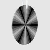 Optische Illusion Schwarzes Akrylorisches Ornament (Vorderseite)