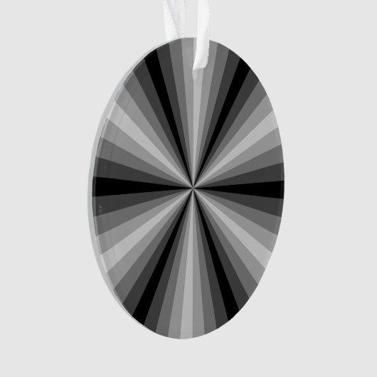 Optische Illusion Schwarzes Akrylorisches Ornament (Vorderseite)