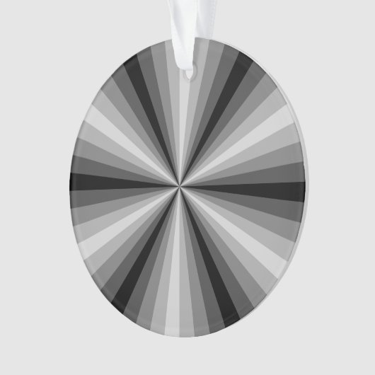 Optische Illusion Schwarzes Akrylorisches Ornament (Vorderseite)