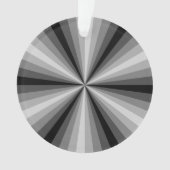 Optische Illusion Schwarzes Akrylorisches Ornament (Vorderseite)