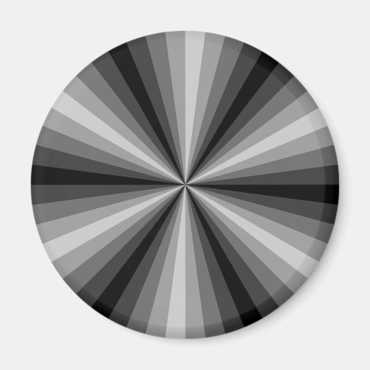 Optische Illusion Schwarzes Magnet (Vorne)