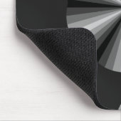 Optische Illusion Schwarzes Mousepad (Ecke)