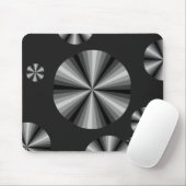 Optische Illusion Schwarzes Mousepad (Mit Mouse)
