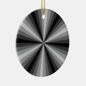 Optische Illusion Schwarzes Ornament (Rechts)