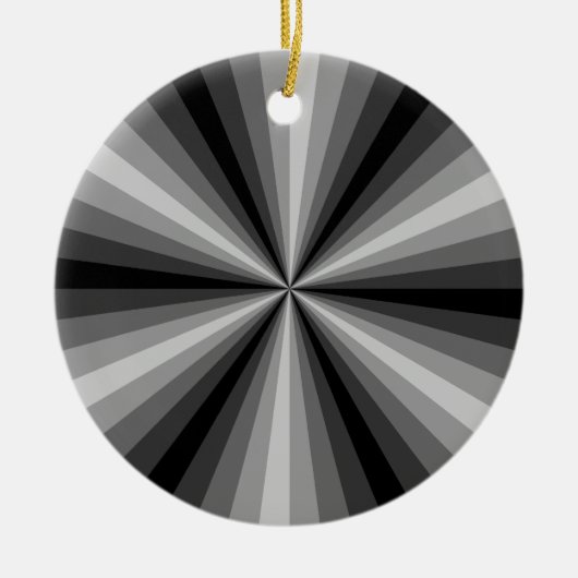 Optische Illusion Schwarzes Ornament (Vorne)