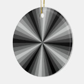 Optische Illusion Schwarzes Ornament (Links)