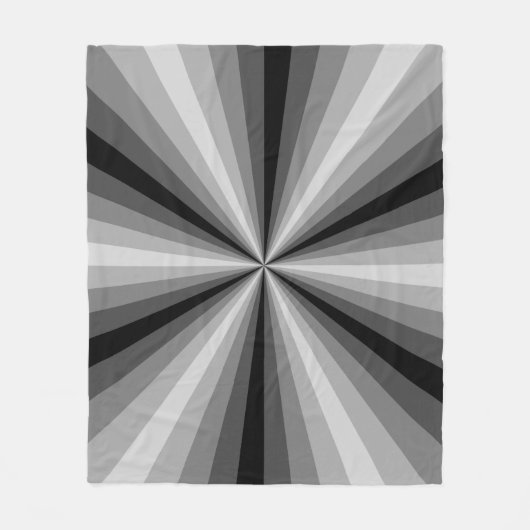 Optische Illusion Schwarzes Vlies-Decken Fleecedecke (Vorderseite)