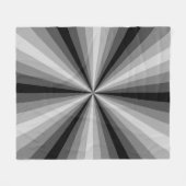 Optische Illusion Schwarzes Vlies-Decken Fleecedecke (Vorderseite (Horizontal))