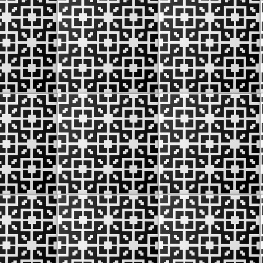 optische Illusion Schwarzweiß-Geometrisches Muster Fliese