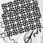 optische Illusion Schwarzweiß-Geometrisches Muster Seidenpapier