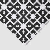 optische Illusion Schwarzweiß-Geometrisches Muster Seidenpapier (Ausschnitt)