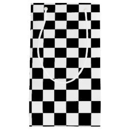 optische Illusion Schwarzweiß-Schachbrett Kleine Geschenktüte