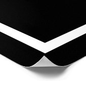 Optische Illusion Snowflake Weihnachten Elegante Poster (Ecke)