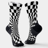 optische Illusion Socken (Gewinkelt)