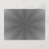 optische Illusion - Star Lines Postkarte (Vorderseite)
