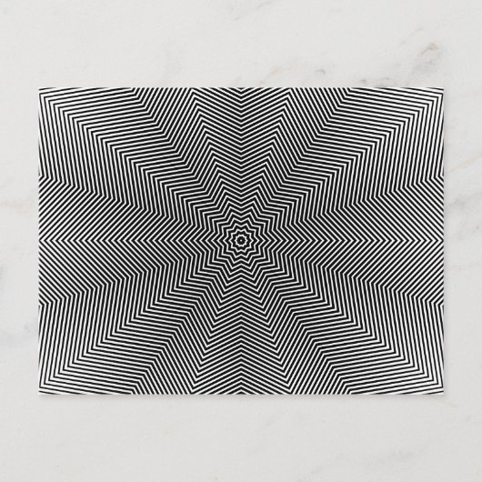 optische Illusion - Star Lines Postkarte (Vorderseite)
