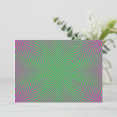 Optische Illusion Sternlinien Einladung (Stehend Vorderseite)