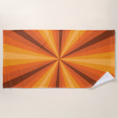 Optische Illusion Strandtuch aus Orange (Vorderseite)