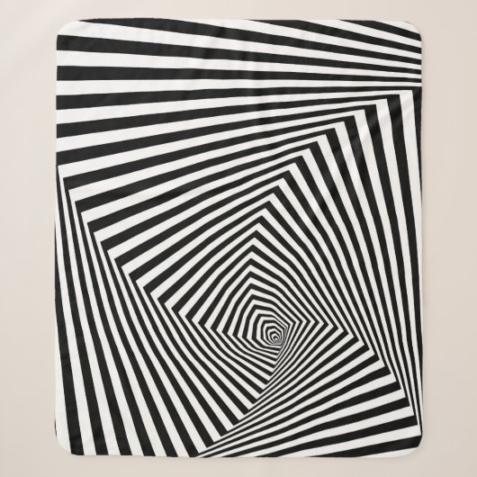 Optische Illusion: Striptes geometrisches Abstrakt Sherpadecke (Vorderseite)