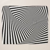 Optische Illusion: Striptes geometrisches Abstrakt Sherpadecke (Vorderseite (Horizontal))