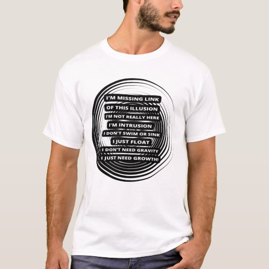 optische Illusion T-Shirt (Vorderseite)