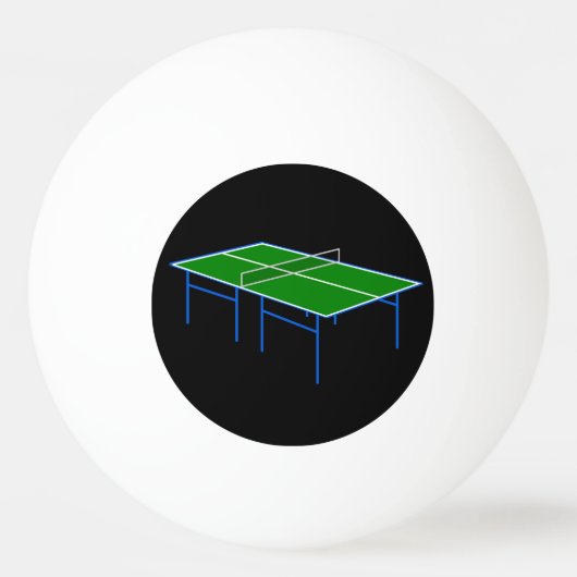 optische Illusion Tischtennisplatte Pingpong Tischtennisball (Rückseite)