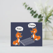 Optische Illusion Trick Blue Postkarte (Stehend Vorderseite)