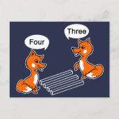 Optische Illusion Trick Blue Postkarte (Vorderseite)