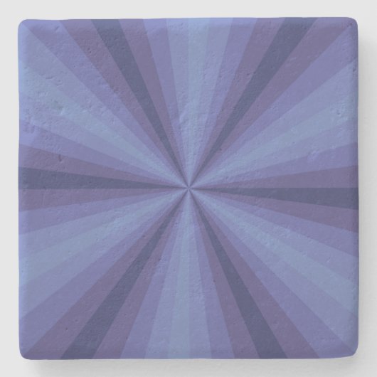 Optische Illusion Untersetzer aus blauem Stein (Vorderseite)