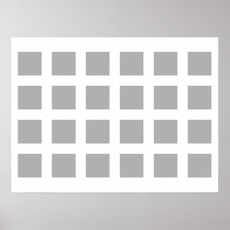 Optische Illusion Verschwinden der Graustufen und  Poster