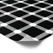 Optische Illusion Verschwinden schwarzer Punkte Poster (Ecke)