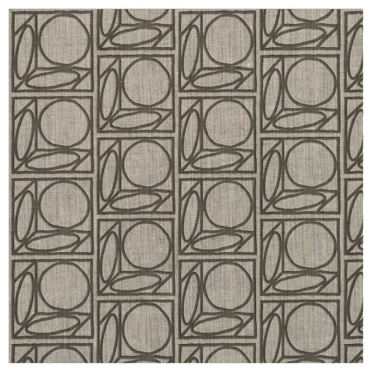 Optische Illusion vom Handwerker (Ash Brown) Stoff (Muster)