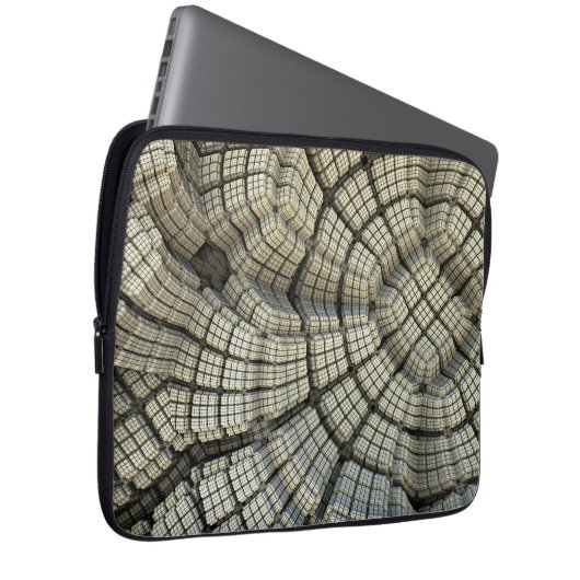 Optische Illusion von 3D-Kubikpit Laptopschutzhülle (Vorne Rechts)