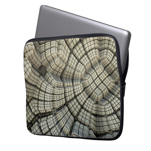 Optische Illusion von 3D-Kubikpit Laptopschutzhülle (Vorderseite Links)