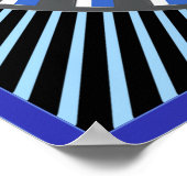 optische Illusion von Drehgebern Poster (Ecke)