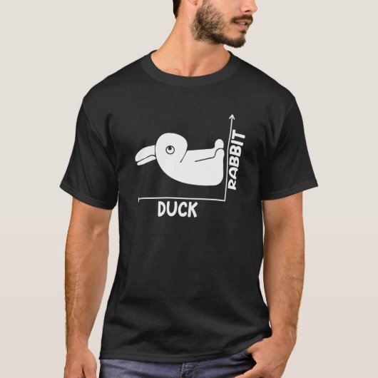 Optische Illusion von Enten oder Kaninchen für kün T-Shirt (Vorderseite)
