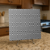 Optische Illusion von Schwarz und Weiß-Geometrie Fliese