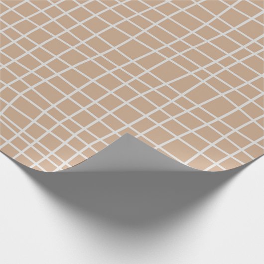 Optische Illusion von unregelmäßigen Gitterplätzen Geschenkpapier (Ecke)