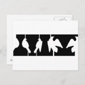 Optische Illusion von Wehen oder Vögeln, die flieg Postkarte (Vorne/Hinten)