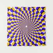 Optische Illusion Wandteppich (Vorderseite (Horizontal))