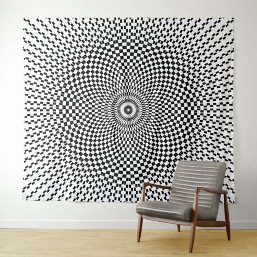 Optische Illusion Wandteppich (Beispiel (Horizontal))