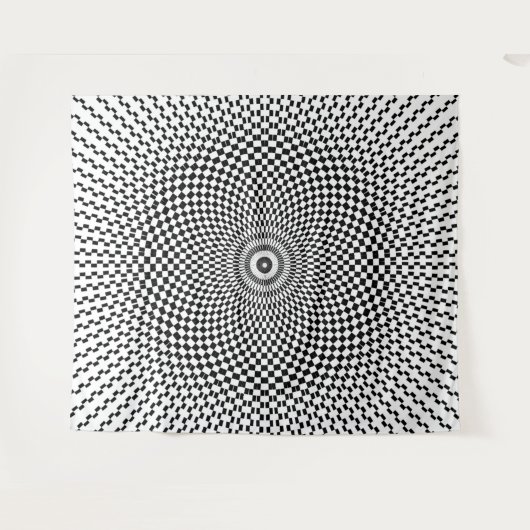 Optische Illusion Wandteppich (Vorderseite (Horizontal))